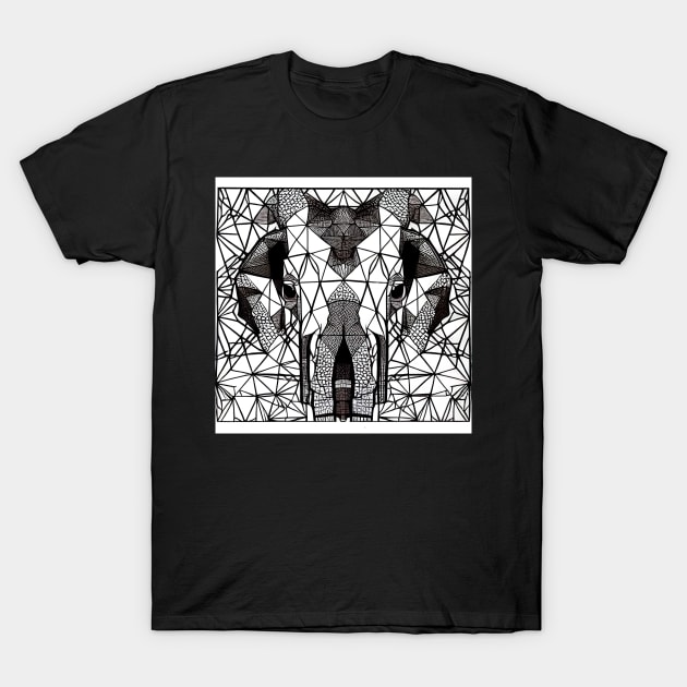 Geometric Elephants 6 T-Shirt by LukeMasters